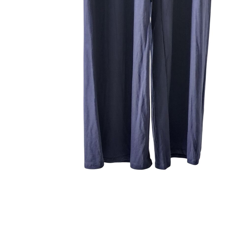 12PM by Mon Ami Periwinkle Blue Wide Leg Jumpsuit Small NWOT Soft Stretch Lounge - Picture 8 of 14